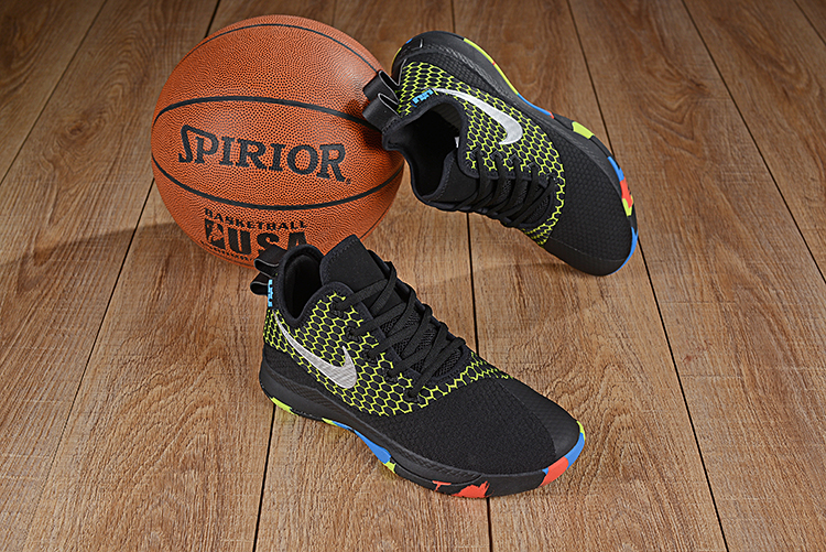 Nike LeBron Witness III Black Green Colorful Shoes